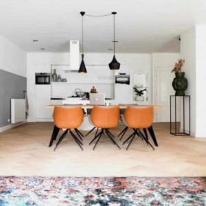 Dining Room and Kitchen of Serviced Apartments in Utrecht, the Netherlands by Holland City Apartments